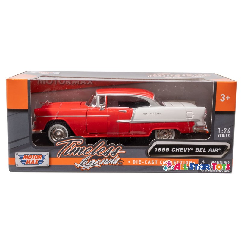 Motor Max 1955 Chevy Bel Air, Showcasts 73229-1/24 Scale Diecast