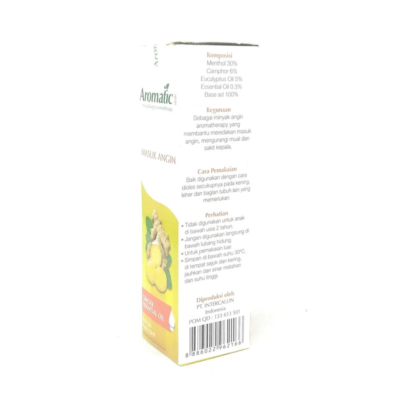 Aromatic 1001 Aromatherapy Oil - Masuk Angin (with Ginger Oil),