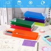 Watersay 48 Pcs Slider Pencil Case Bulk for Classroom Clear
