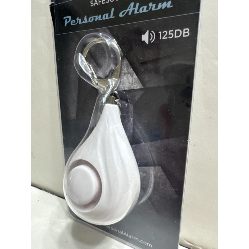 SafeSound Personal Alarm Keyring~White~