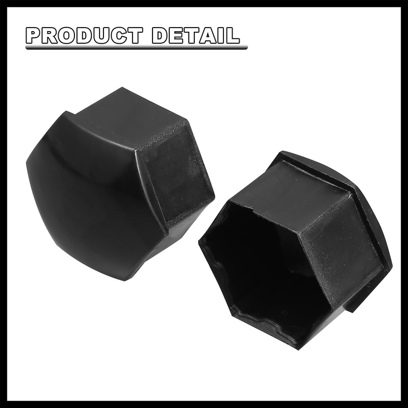 Hihaha 20pcs 21mm Wheel Lock Lug Bolt Nut Cover Caps