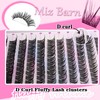 MIZ BARN False Eyelashes 144pcs Lash Extension D Curl Eyelash