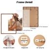 Light Walnut 18x24 - Single Frame - Rustic Woodgrain 18