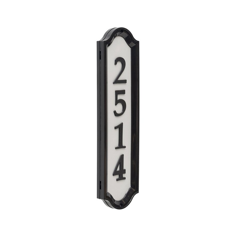 Whitehall Products Nite Bright Address Sign, 16" x 4.5", Black