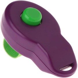 Multibao Dog Pet Training Clicker Trainer Teaching Tool Puppy With Finger Holder (Purple)