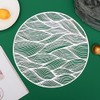 Hosoncovy 4 Pack Waves Decorative Placemats PVC Placemats Hollow Table
