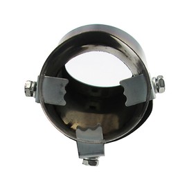 R-STYLE Oval Type Stainless Steel Muffler Cutter for Easy Dress Up Rear View of Your Car (Semi Color)