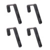 Mewuthede 4pcs Iron Bunk Bed Ladder Brackets, PVC Coated Stainless