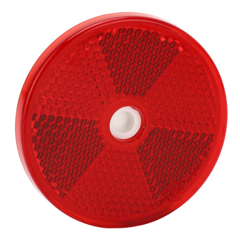 12PCs Round Reflector Red Reflective Sticker Waterproof Signal Warning for