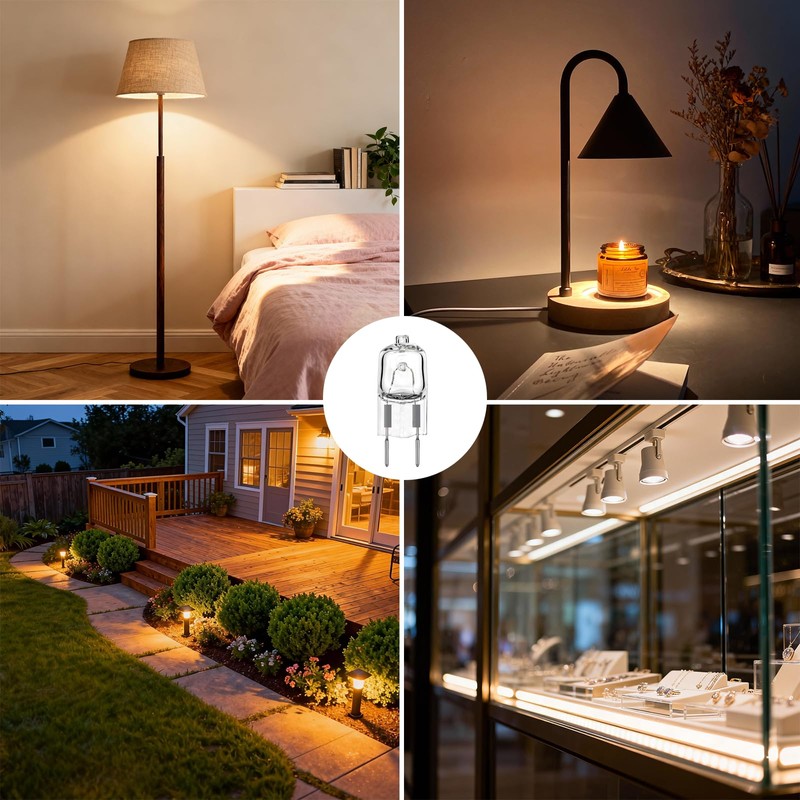 GARTO G8 Halogen Bulbs 20W 120V 2700K Warm White Dimmable