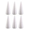 Holibanna Foam Cones 30cm White Styrofoam Cone Crafts Foam Cone