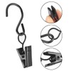 Yongilan S-Hook Stainless Steel Curtain Clips, Pack of 50 Hanging