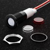 FILN 2PCS 10mm Small Symbols Indicator Light 12V DC IP67