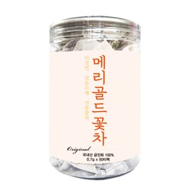 Tea Cooking (self-produced product) Domestic marigold flower tea triangular tea bags (50 packs) / 국산 메리골드 꽃차 삼각티백 50개입