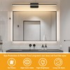 BrkNit 40 Inch LED Bathroom Vanity Light (3000K/4000K/6000K, Dimmable), Black