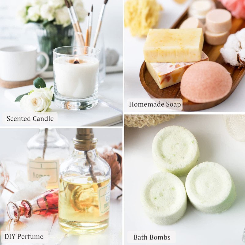 PHATOIL 9PCS Fruit Fragrance Oil Set for Soap Making Diffusers,