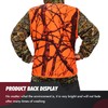 Volein Blaze Orange Camo Hunting Vest, Lightweight, Zipper Closure, M