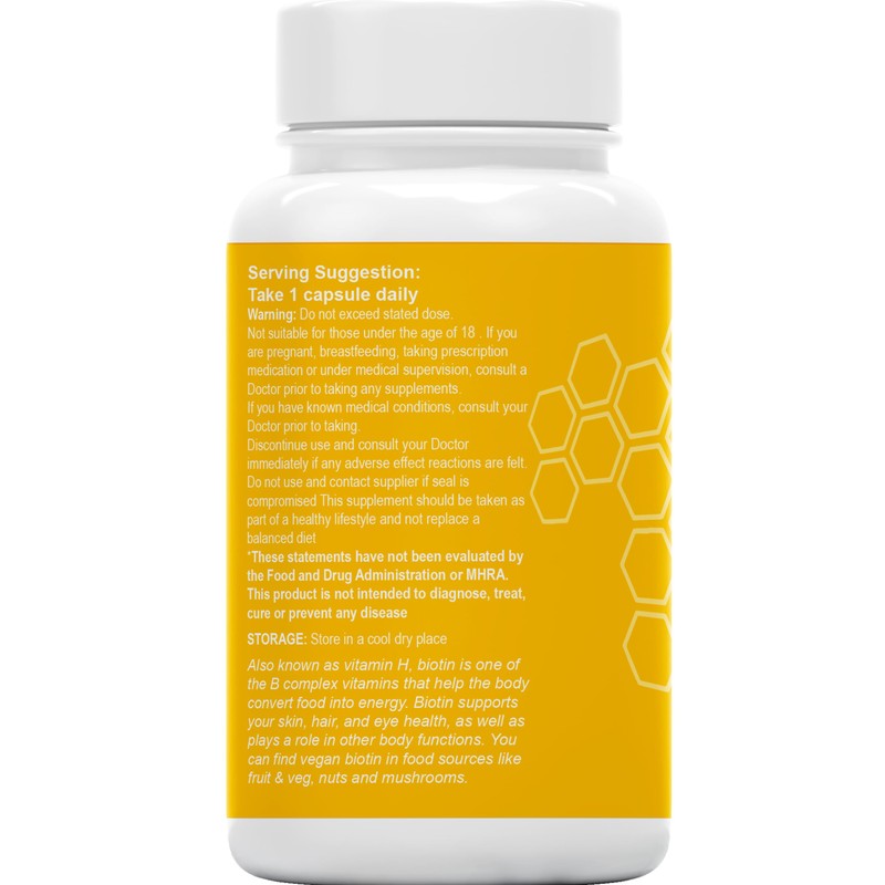 Biotin Hair Growth Vitamins 12,000mcg | 180 High Strength Biotin