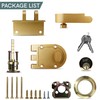 NU-SET 2120-3 Jimmy Proof Style Inter Locking Deadbolt Lock with