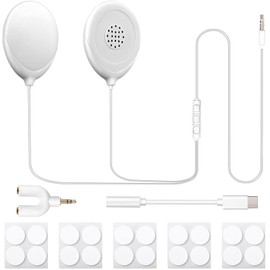 8 Pcs Baby Bump Headphones Set Baby Bump Speaker Belly Earphones for Pregnancy White Pregnancy Headphones for Belly Sound Music to Baby Inside The Womb Prenatal Belly Headphones