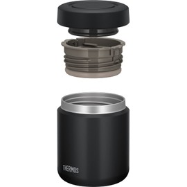 Thermos JBR-301 BK Vacuum Insulated Soup Jar, 10.1 fl oz (300 ml), Black, Standard Model, Hot & Cold Clean, Easy to Clean, Round Mouth Design