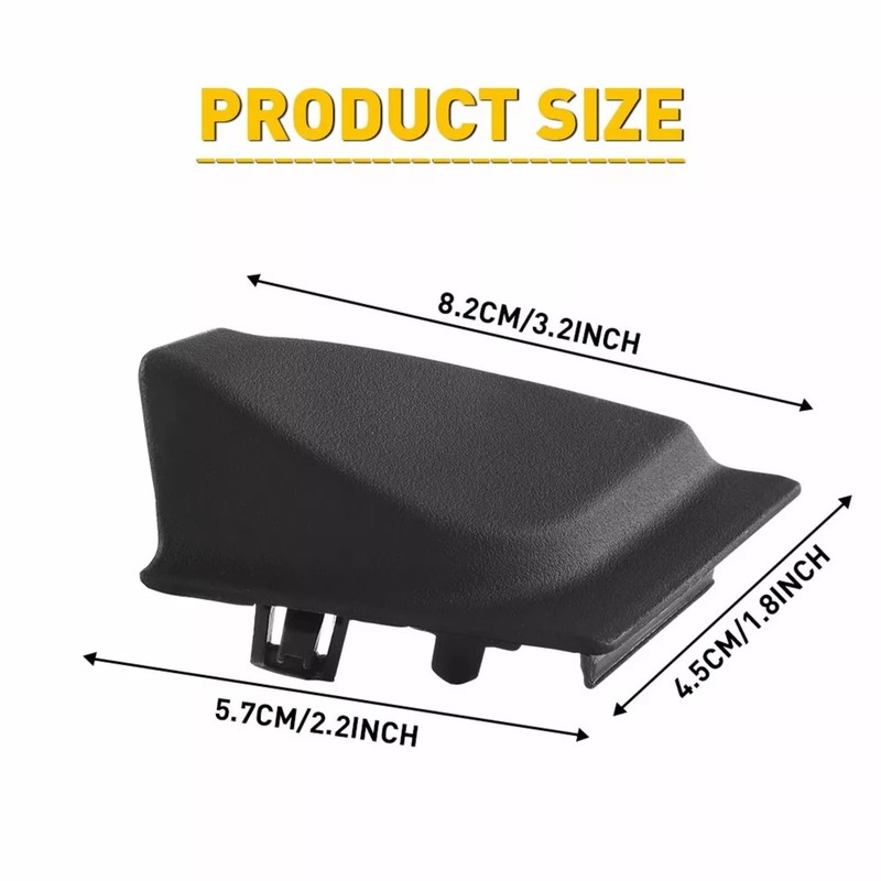 1 Set Front Windshield Side Spoiler Cover Cap Left &
