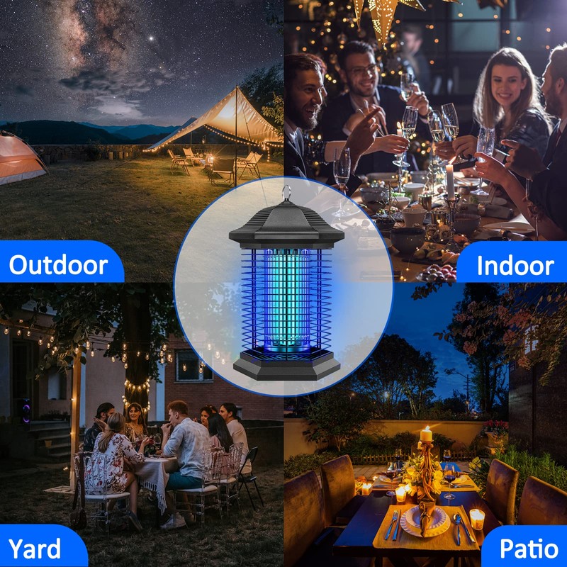 AMUFER 18W Bug Zapper Replacement Bulb, H-Shaped Tube with 4-Pin