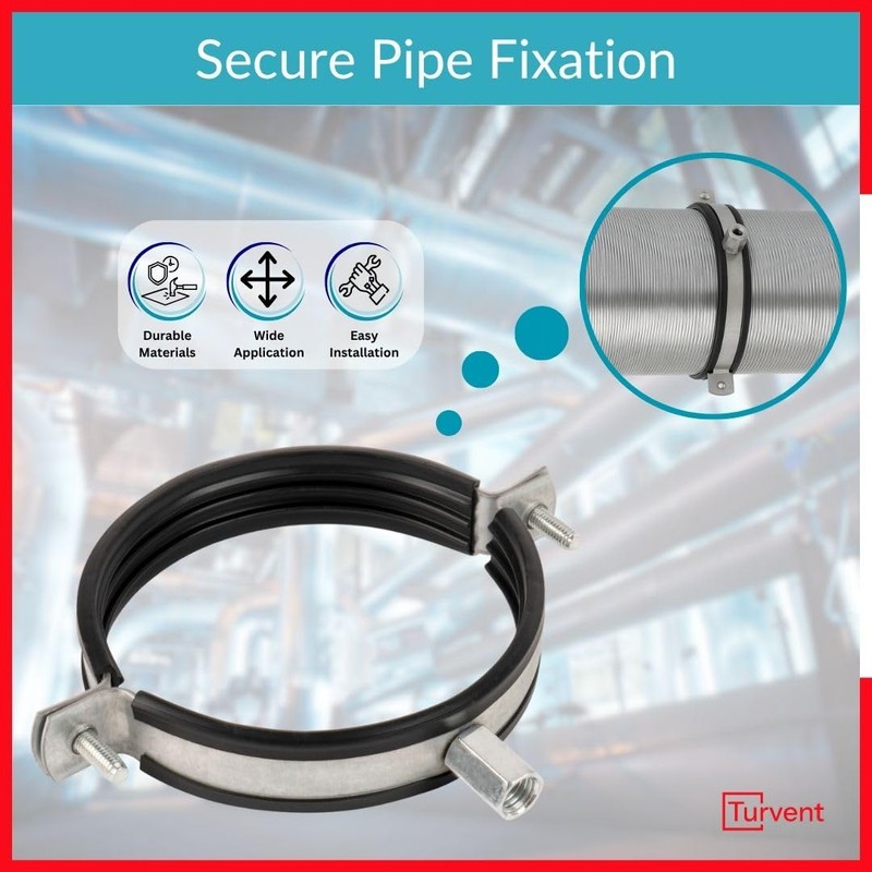 TURvent 5 inch Pipe Hanger - Galvanized Steel Mounting Bracket