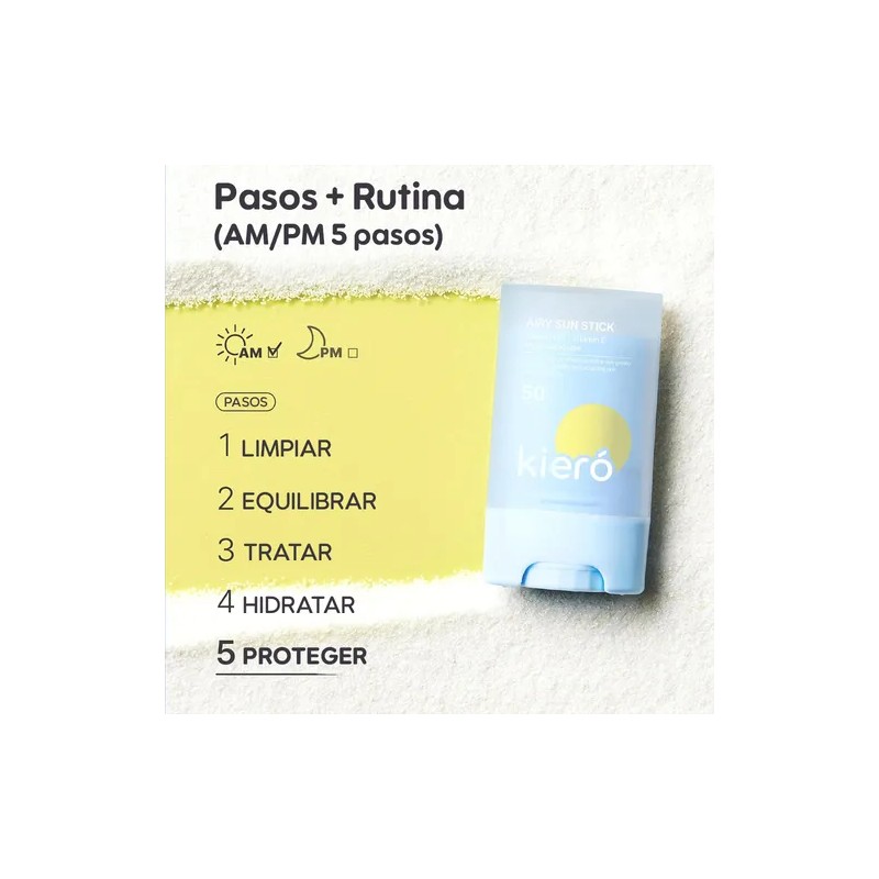 Kiero Airy Sun Stick Spf 50 Protector Solar En Barra