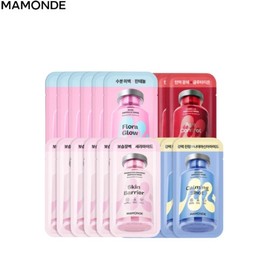 MAMONDE Ampoule Mask Pack 23ml*6ea [Flora Glow/Age Control/Probiotics Ceramide/Calming Shot Azulen], Type:Age Control