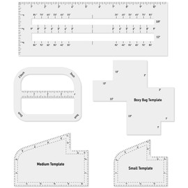 IJIJIJ 5Pcs Boxy Bag Making Templates for DIY Sewing Enthusiast