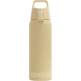 SIGG - Isolierte Trinkflasche - Shield Therm One Opti Yellow - Für kohlensäurehaltige Getränke geeignet - Auslaufsicher - Spülmaschinenfest - BPA-frei - 90% recycelter Edelstahl - Gelb - 0.75L