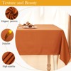 Ahomuily Rectangle Textured Tablecloth Waterproof SpillProof Washable Resistant Rectangular Fabric