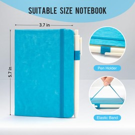 Pocket Small Notebook Journals, 16 Pack (8 Vibrant Colors) Mini Notebook 3.7x5.7 Butterfly Journaling Notebooks for Women Men, Hardcover Lined Note Pads with Pens for Work, Business, Travel Journal, Office Supplies