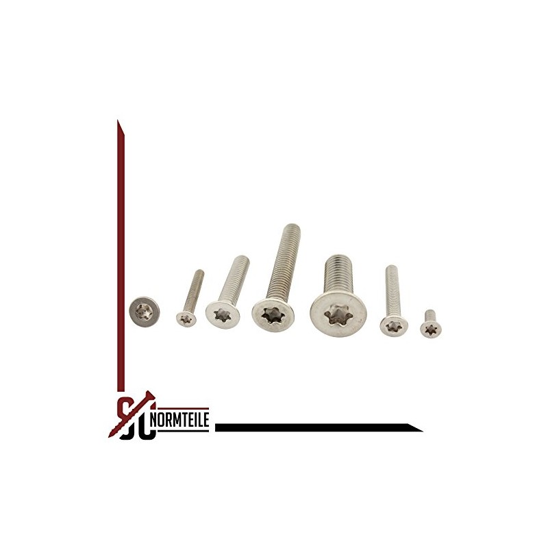 Countersunk Screws with Hexalobular Socket (TX) – M5 x 30