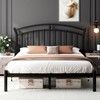 Feonase Queen Black Bed Frame, Heavy-Duty Metal Bed Frame with