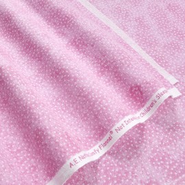 A.E. Nathan Comfy Flannel Micro Dot Pink Fabric By The Yard