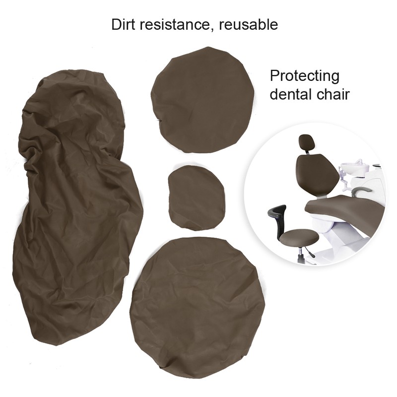 PU Dental Chair Cover Waterproof Protective Case Protector Dental AccessoryGray