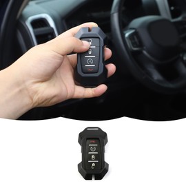 RT-TCZ Key Fob Case Cover Key Bag Holder Aluminum Alloy Protection Shell Accessories for Dodge RAM 2018-2024,Black