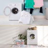 Suclain 3 Pcs Flexible Laundry Basket Set Carry Portable Flexible