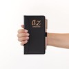 Address Book A-Z Black Index Hard Back Slim Address and