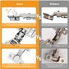 10Pcs Cabinet Hinges - Fixed Kitchen Cabinet Hinges for Secure,