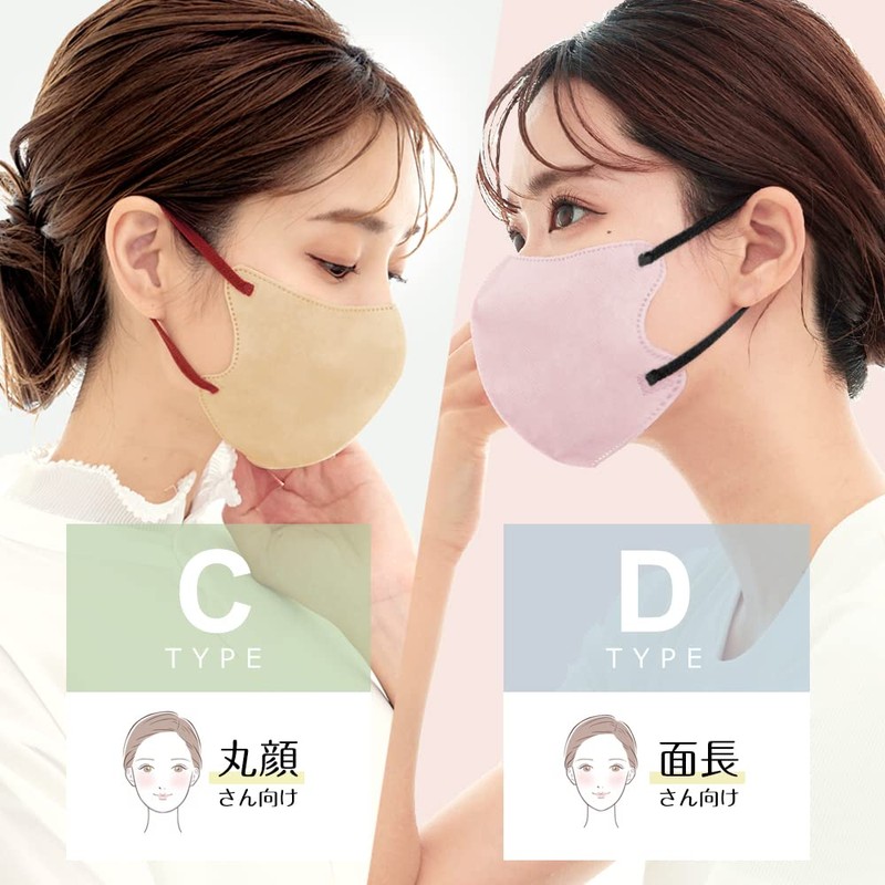 cicibella マスク 20枚 立体マスク 花粉 ホコリ 3dマスク れいかんマスク 不織布 小さめ