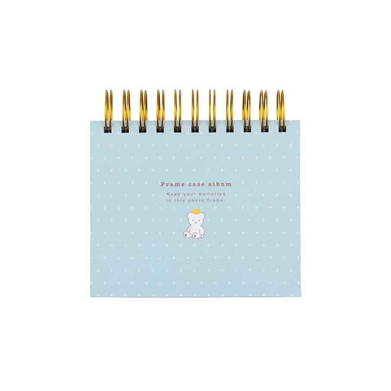 Nakabayashi Frame Case Album, Ring Style/L-Size, 1-Tier Pocket Base, Baby