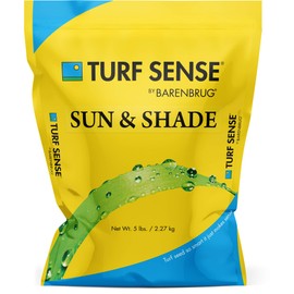 Barenbrug 25619 Turf Sense Grass Seed Grows in Areas of Sun and Partial Shade, 5 LB Bag