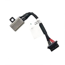 Zahara DC Power Jack Cable Charging Port Socket Replacement for DELL Inspiron 7300 7306 2-in-1 I7300-5395SLV-PUS/Inspiron 15 7500 7506 2-in-1 M4GJ3 0M4GJ3 450.0JY0C.0001 450.0JY0C.0021 (Black)