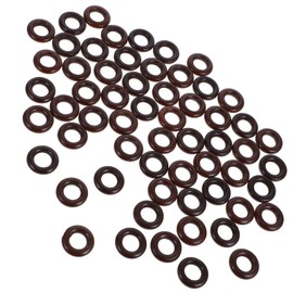 Operitacx 60St Holzkreis bastelmaterial Holzringe DIY Holzschmuck Holzhandwerk Handgemachter Schmuck Makramee-Zubehör Handtaschenzubehör hängender DIY-Ring Griffringe aus Holz Coffee