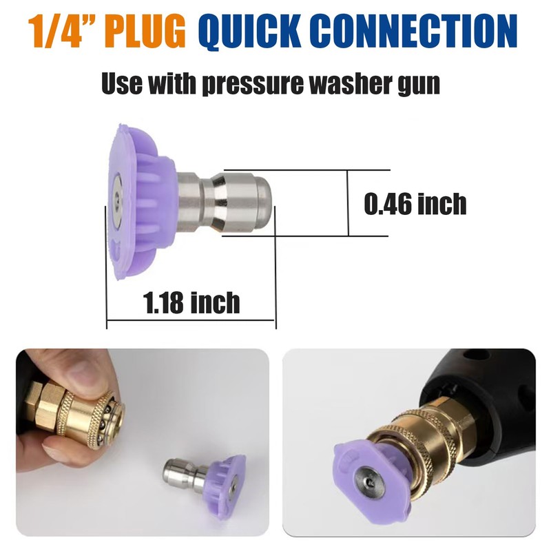 Solivede Pressure Washer Nozzle Tips Misting Nozzle, Low Pressure Spray