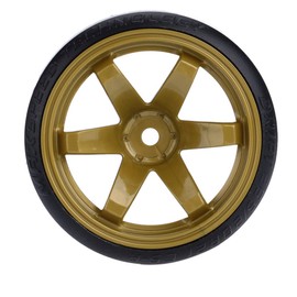 GoolRC 4PCS/Set 1/10 Drift Car Tires Hard Tyre Replacement for Traxxas HSP Tamiya HPI Kyosho On-Road Drifting Car (Army Green)