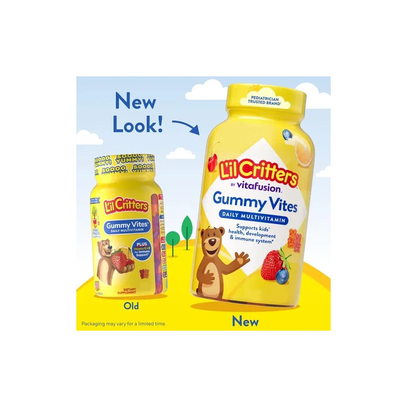 L'il Critters Gummy Vites Multivitamínico Niños 190 Gomitas